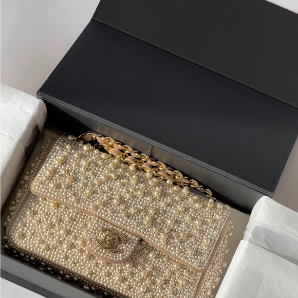 17A Ritz Pearl-Embellished Bag - Picture 1 of 8